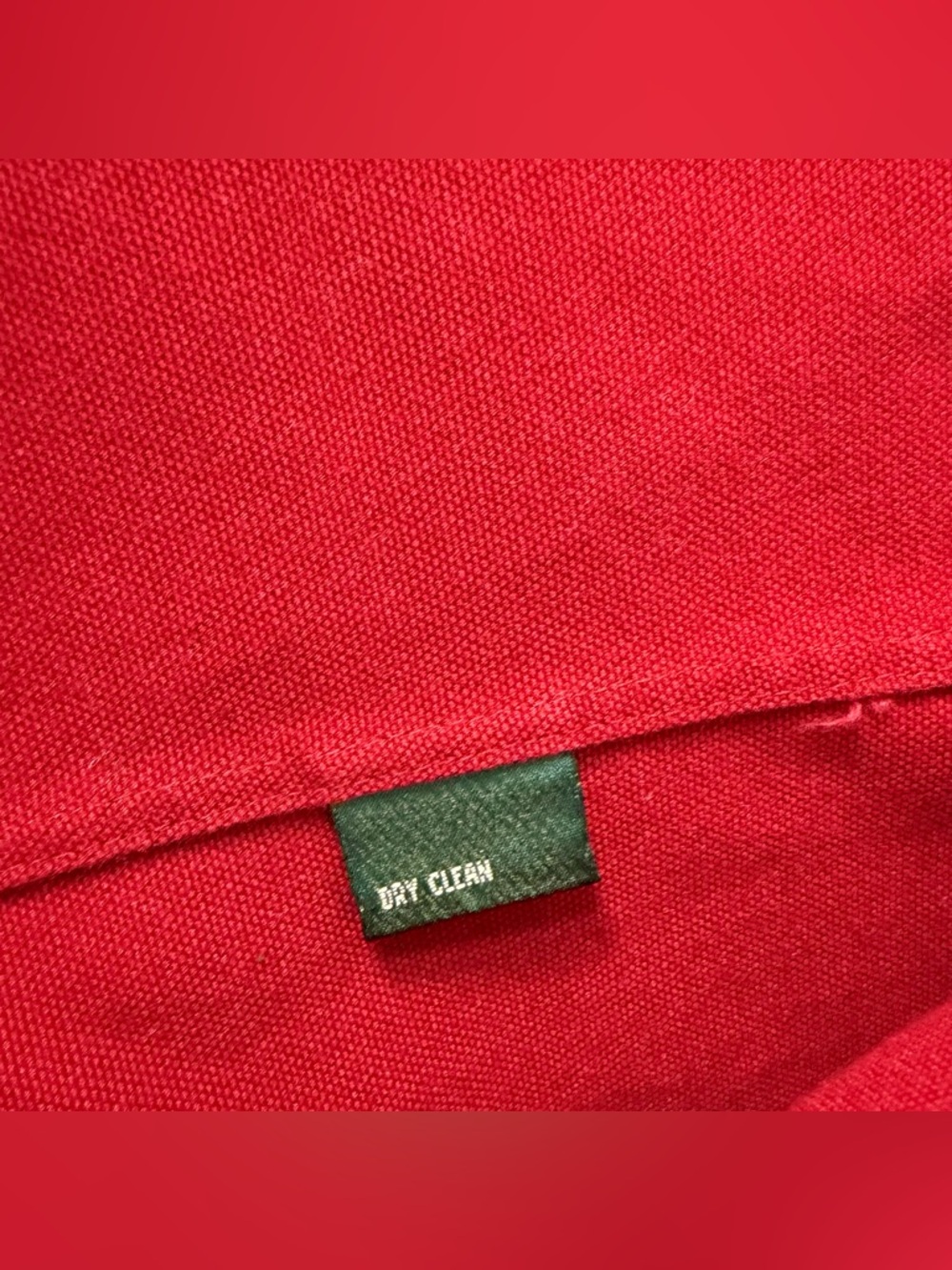 Lauren Ralph Lauren Canvas Jacket Fireman Equestrian Chore Red Womens Coat Large - Picture 8 of 11